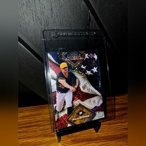 Baseball Trading Card with Black and Gold Accents